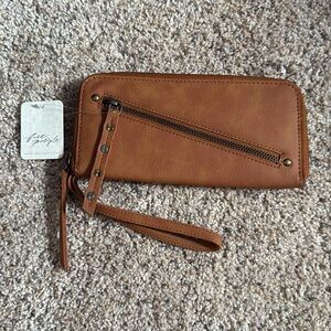 Free People Distressed Vegan Wallet